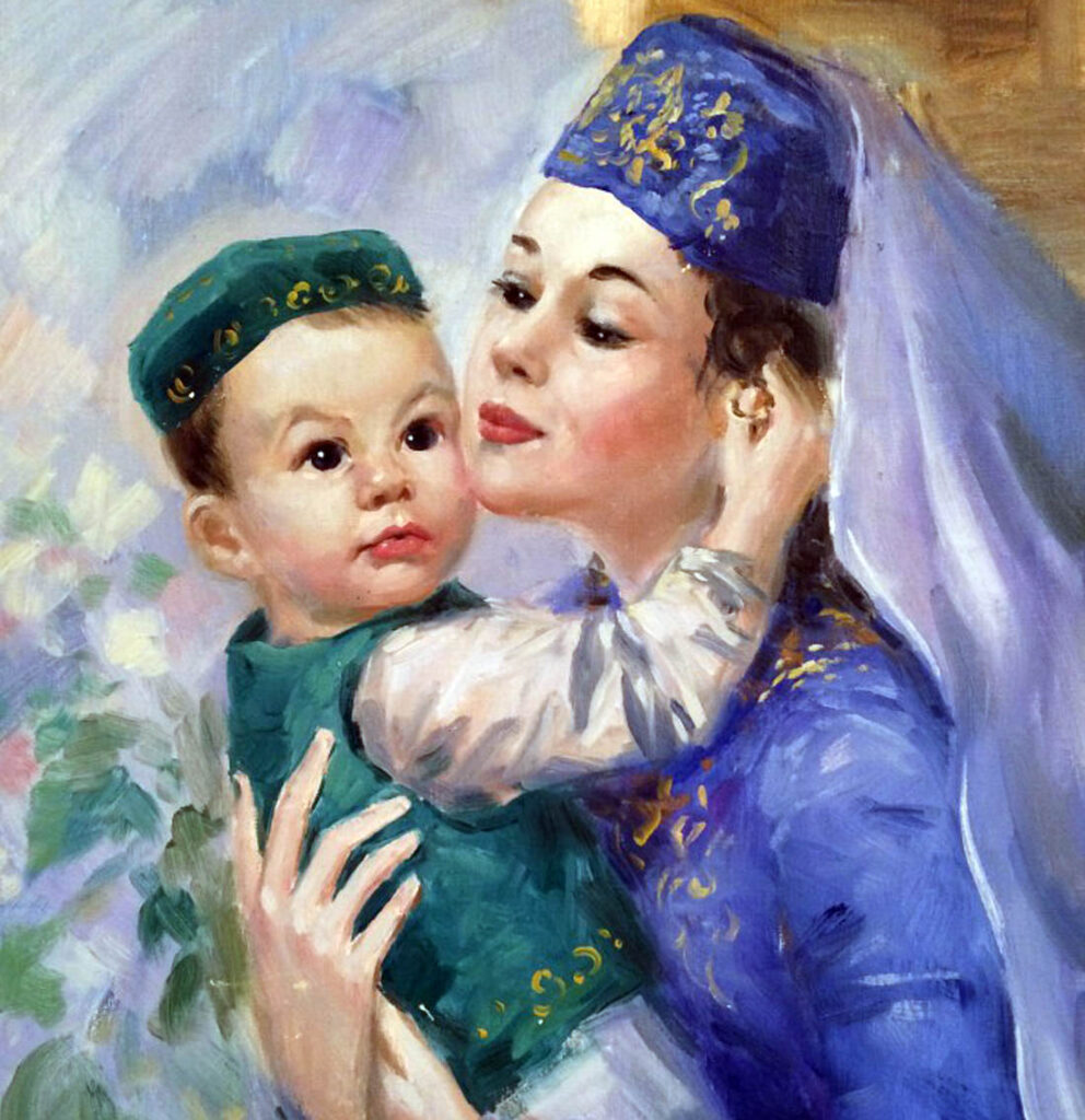 Татарская женщина с ребенком